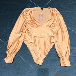NWT Bodysuit Pale Orange SHEIN